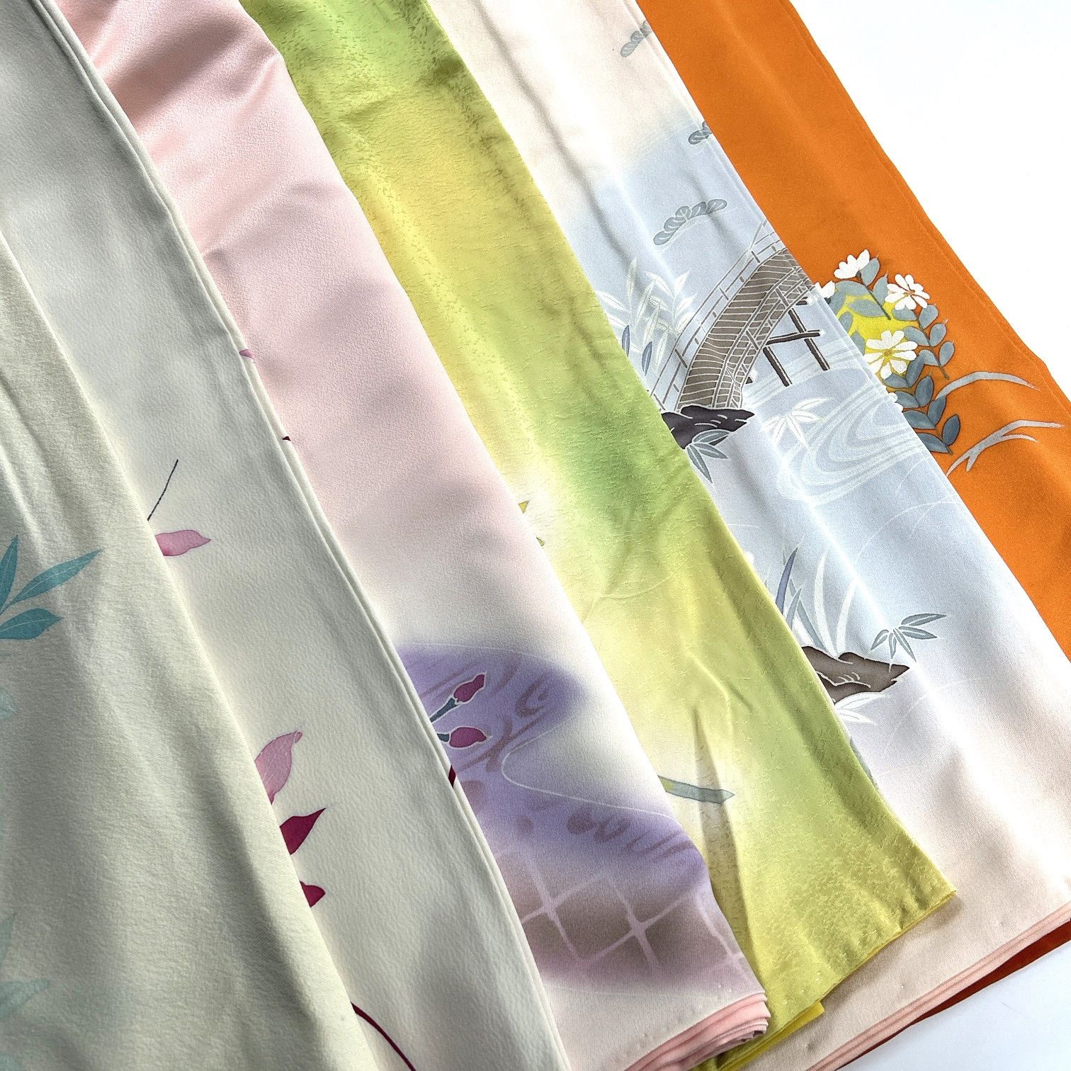 付け下げ 6枚 正絹 着物まとめ売り 同梱購入歓迎 リメイク用 着付け