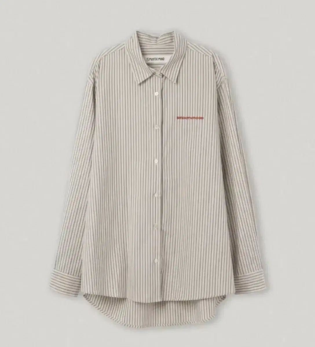 Smooth Mood ストライプシャツ ベージュ カラー