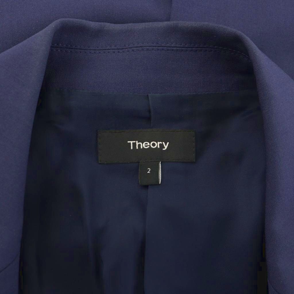 セオリー Theory テーラードジャケット ブレザー 2 紺 ネイビー /RR