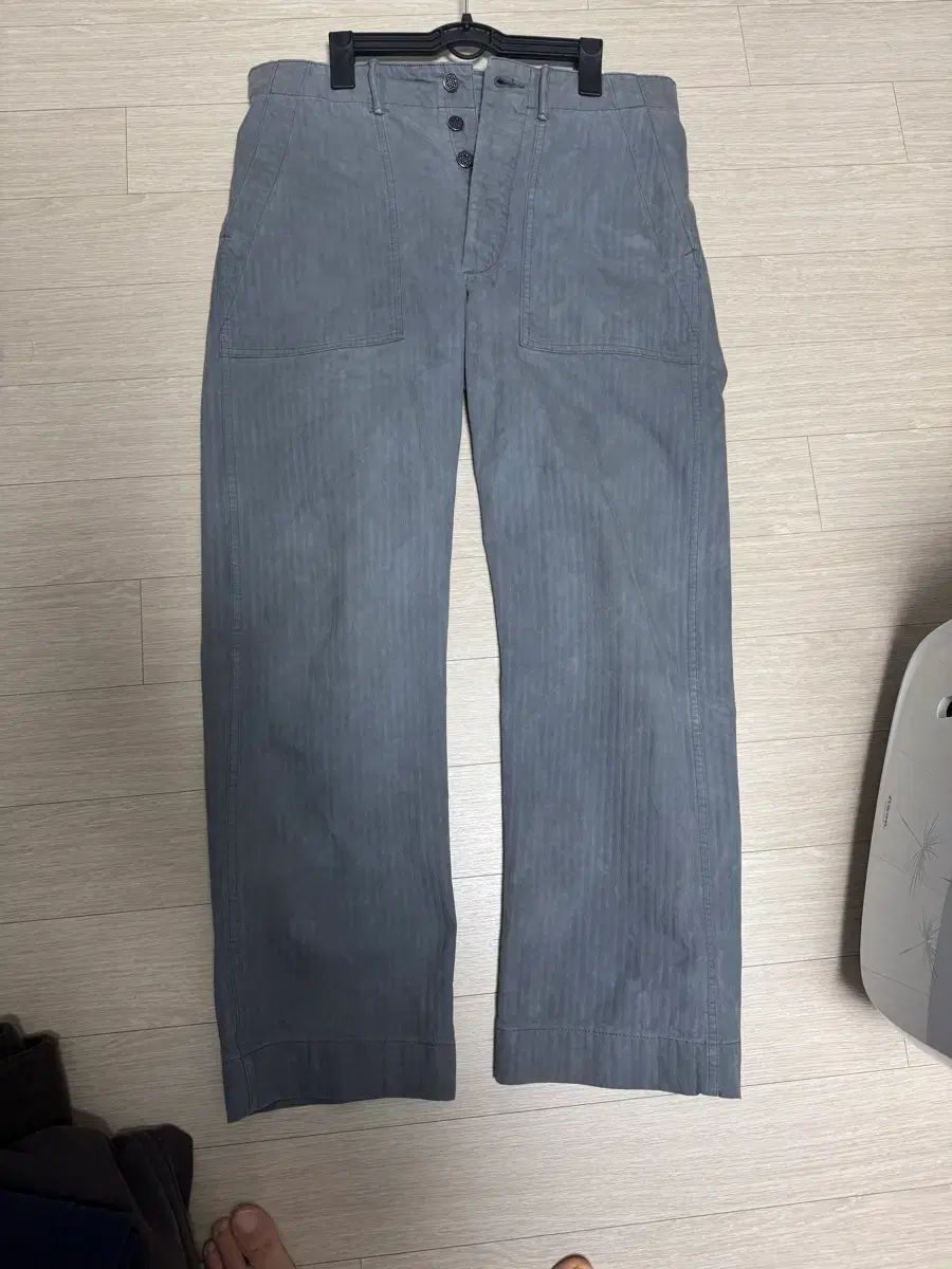 RRL ダブルアールエル ヘリンボーン ファティーグ ネイビー 30 32 RRA