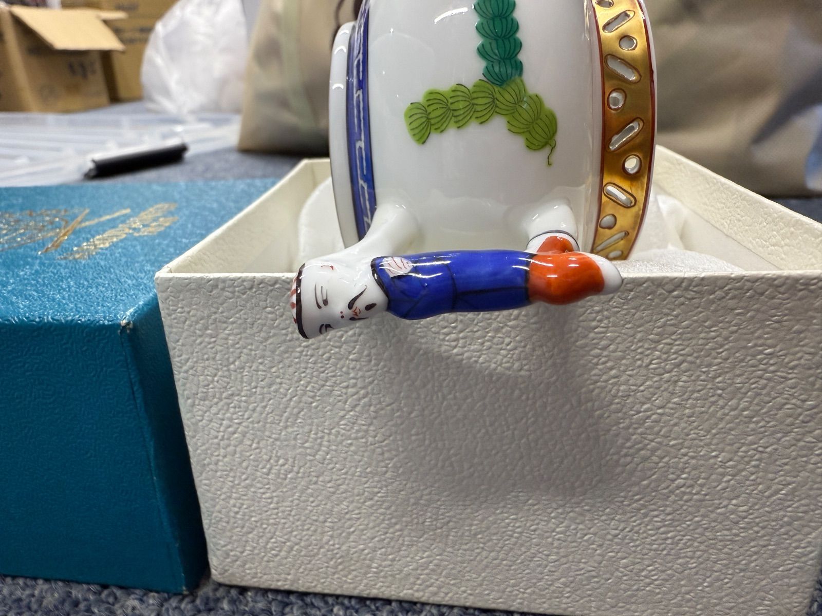 新品 未使用品 HEREND ヘレンド シノワズリ ポワッソン クリーマー 箱 