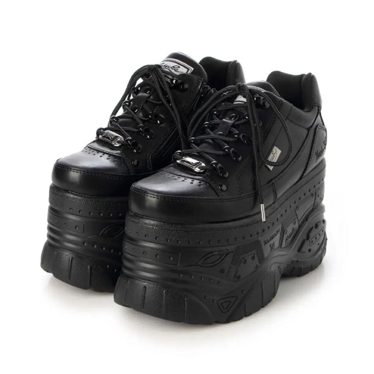 YOSUKE ヨースケ ブラック 厚底 スニーカー 24 0 38