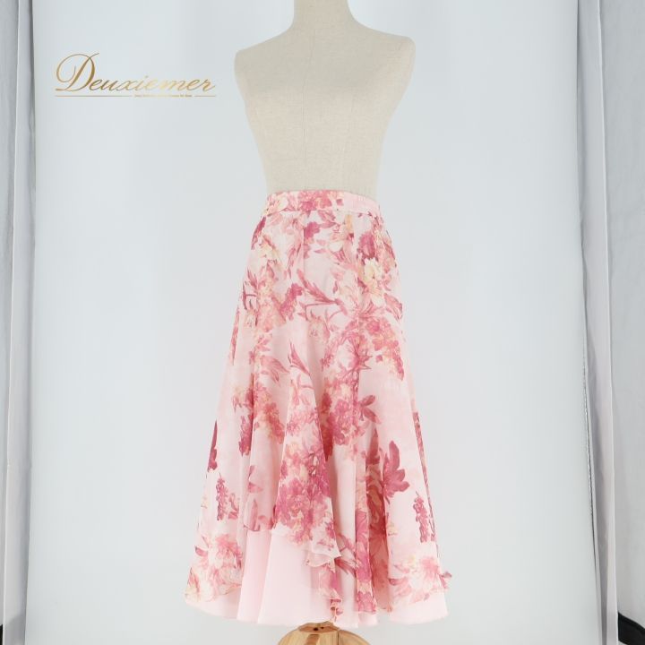 社交ダンス 衣装 スカート ピンク系 チャコット Chacott 練習 レッスン