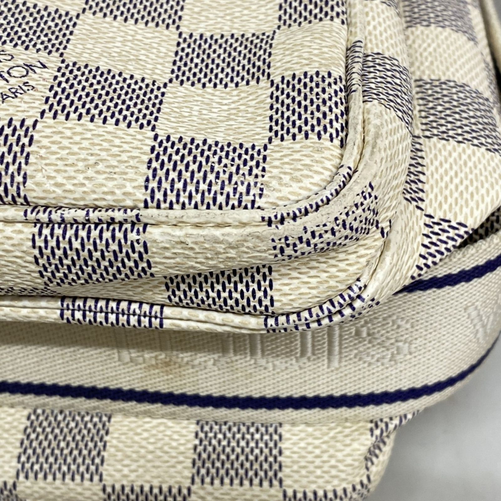 ルイ ヴィトン Louis Vuitton ショルダーバッグ ダミエ アズール ナヴィグリオ N 51189 ホワイトレディース 軽アウター ショルダーバッグ 