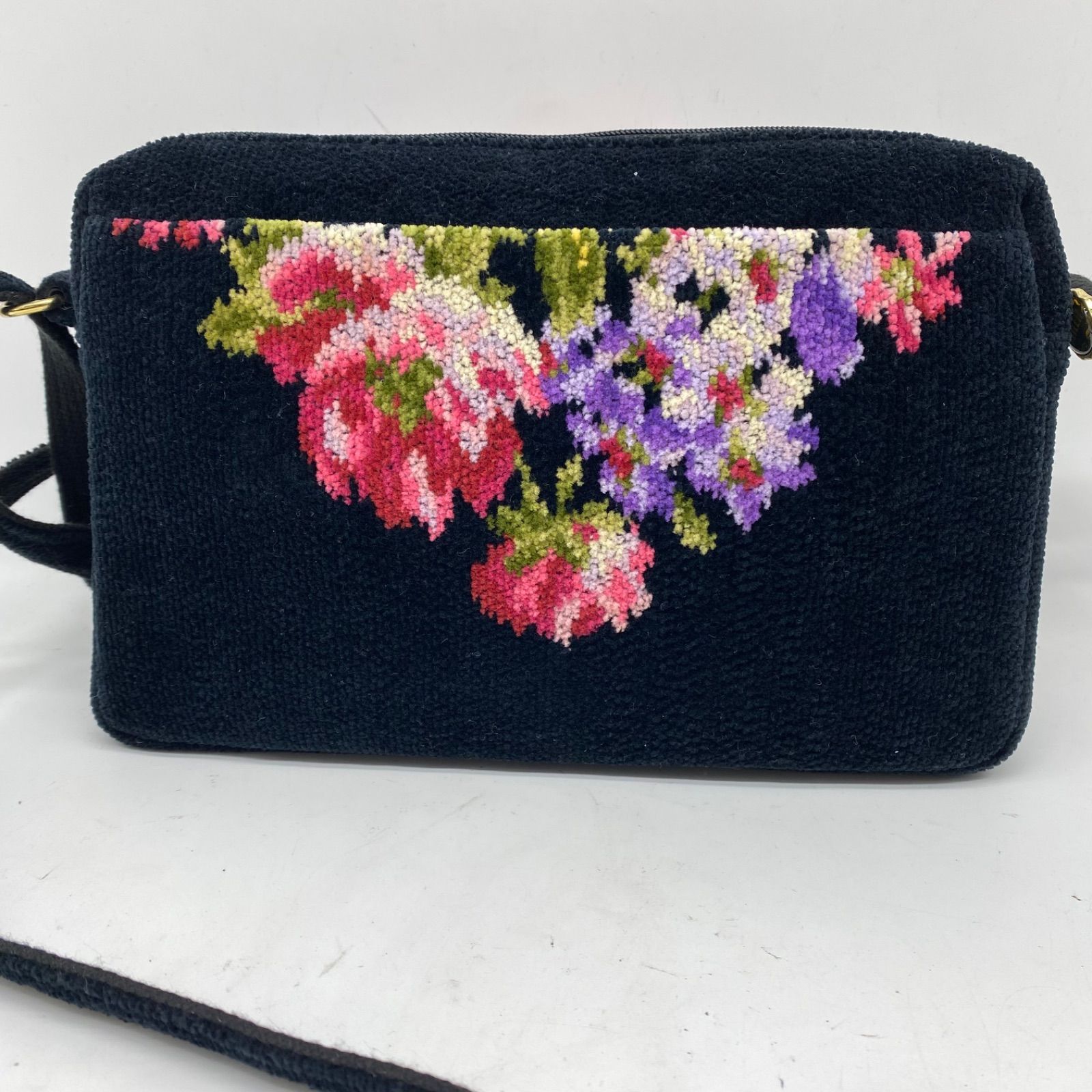 フェイラー ショルダーバッグ ポシェット ジャガード 花 スマホ FZ497