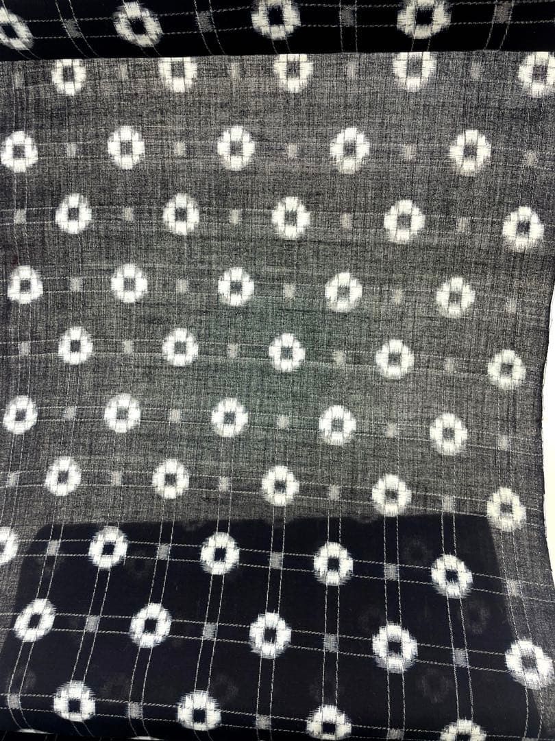  綿琉球 手おり 藍染 綿反 反物 T 9230 その他 着物反物