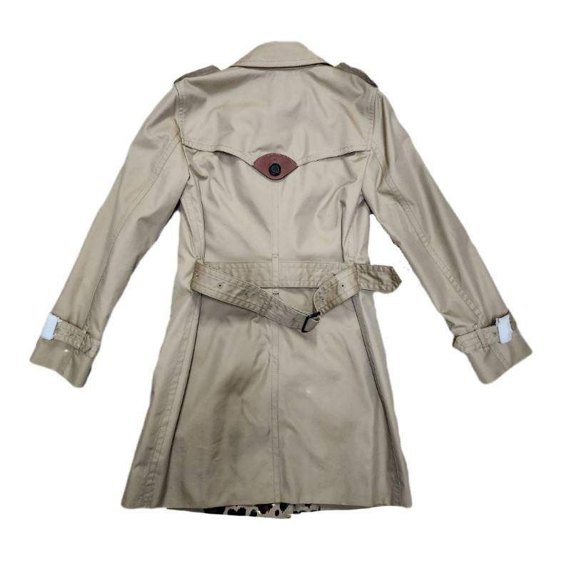 COACH コーチ トレンチコート F33868 ベージュ 綿：68％ ポリエステル