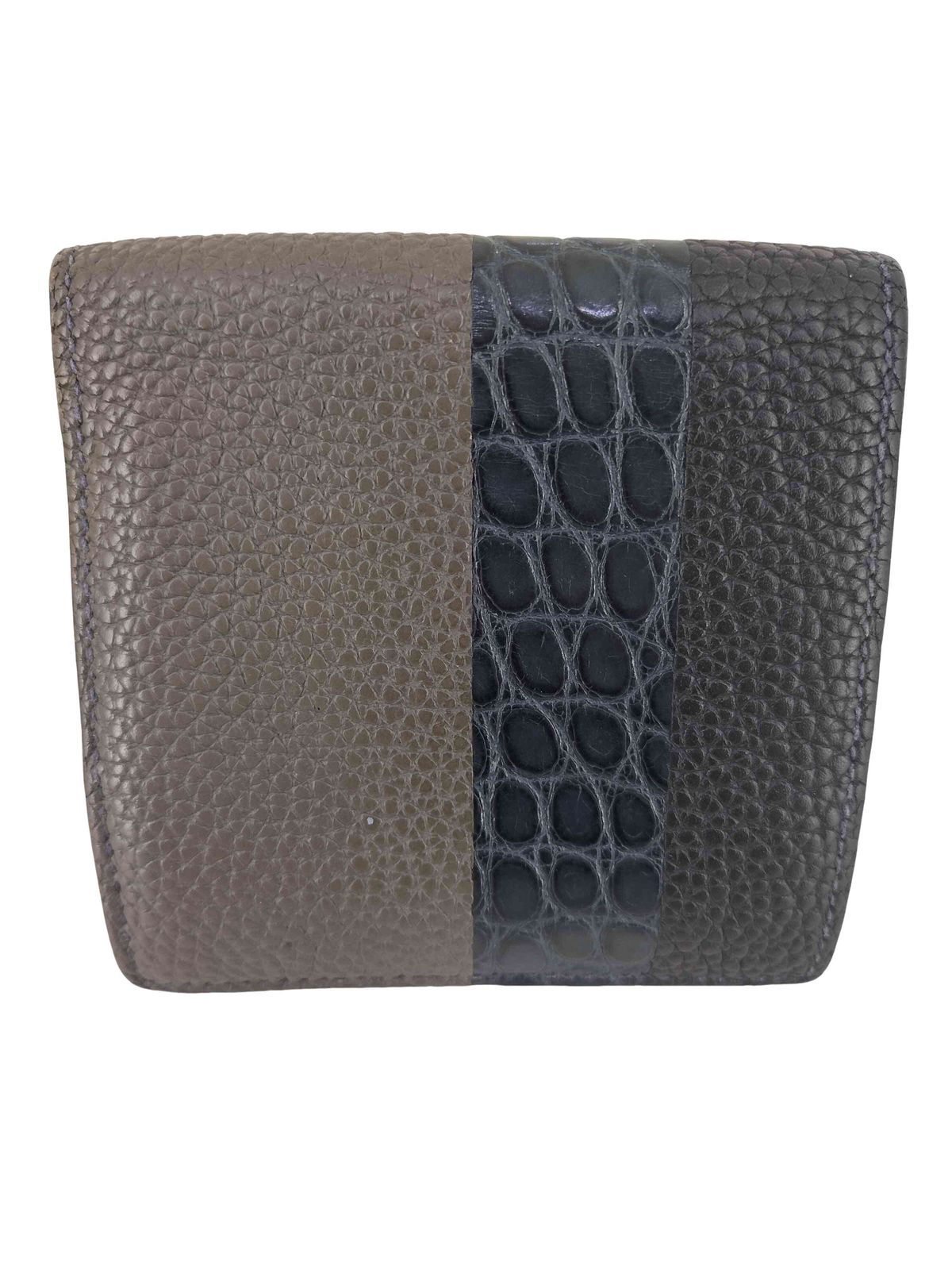 ユーズドフルギ 古着 MAISON TAKUYA ALLIGATOR BLOOK PATTERN 二つ折り財布 メンズ 表記無