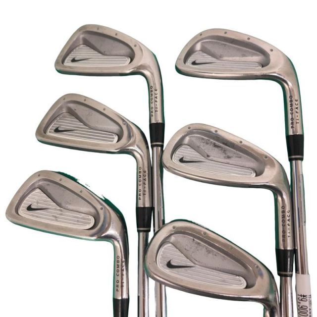 ナイキ PRO COMBO Ti-FACE 6 S アイアンセット IR NS 950 GH フレックスS メンズ 男性用 右利き 右用 Cランク ゴルフクラブ
