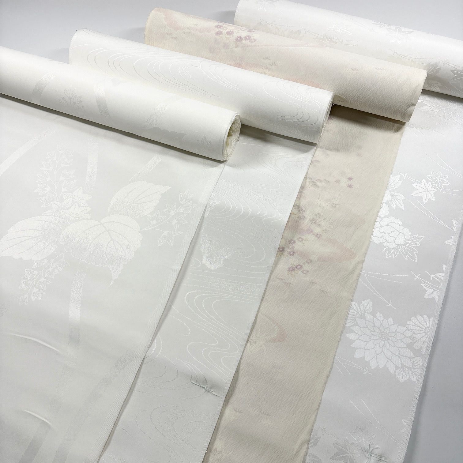 長襦袢 反物 4本 ポリエステル まとめ売り 同梱購入歓迎 リメイク用