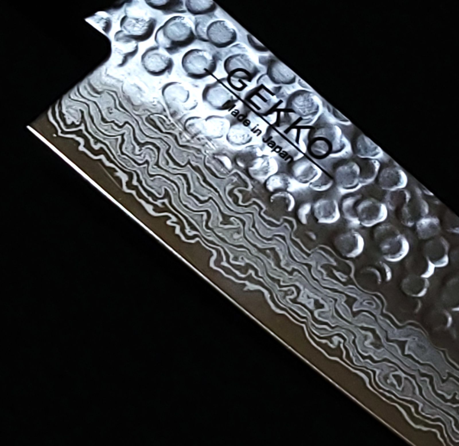 AUS10 ダマスカス 三徳包丁 180㎜ G1805 焼柄 月光作 - メルカリ