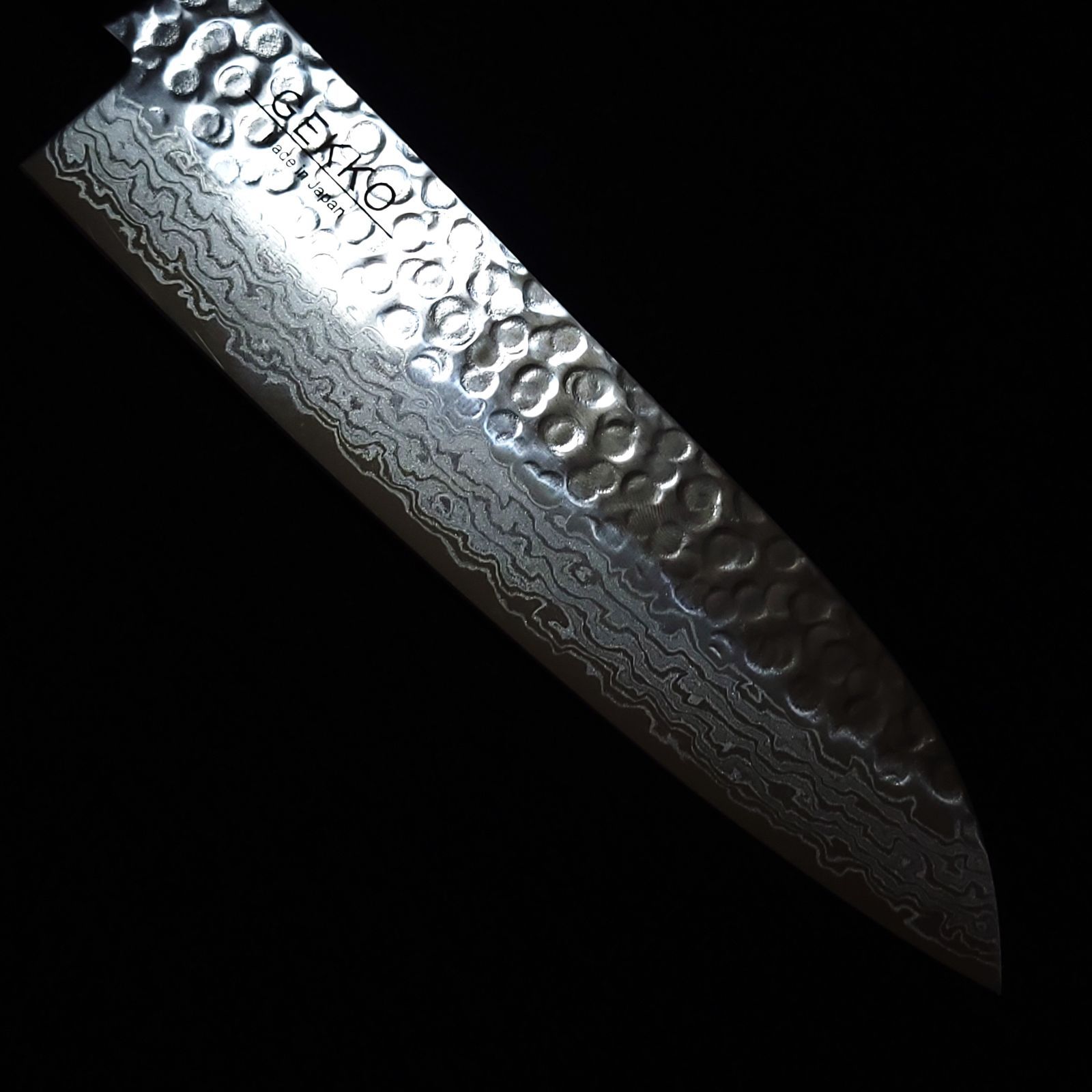 AUS10 ダマスカス 三徳包丁 180㎜ G1805 焼柄 月光作 - メルカリ