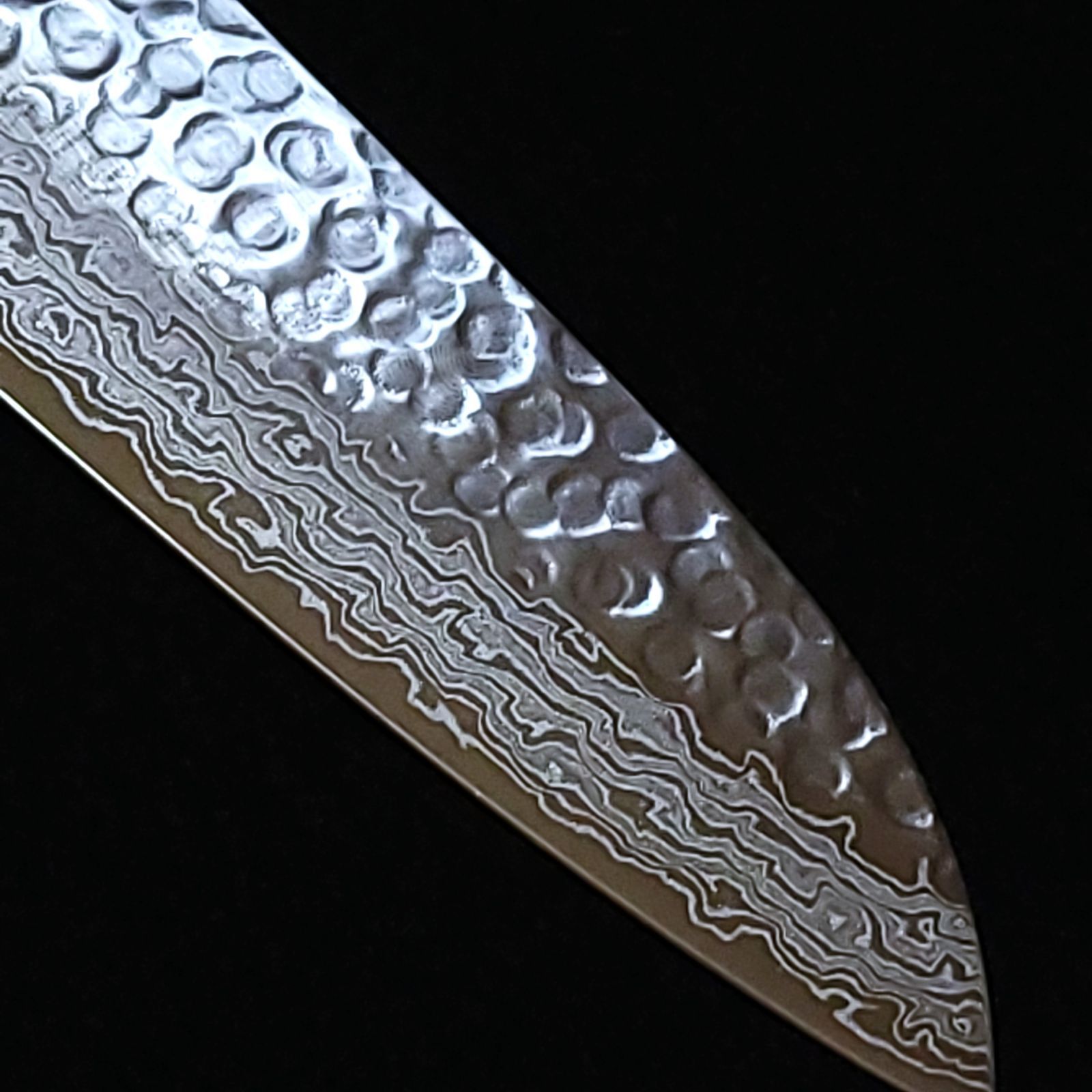 AUS10 ダマスカス 三徳包丁 180㎜ G1805 焼柄 月光作 - メルカリ