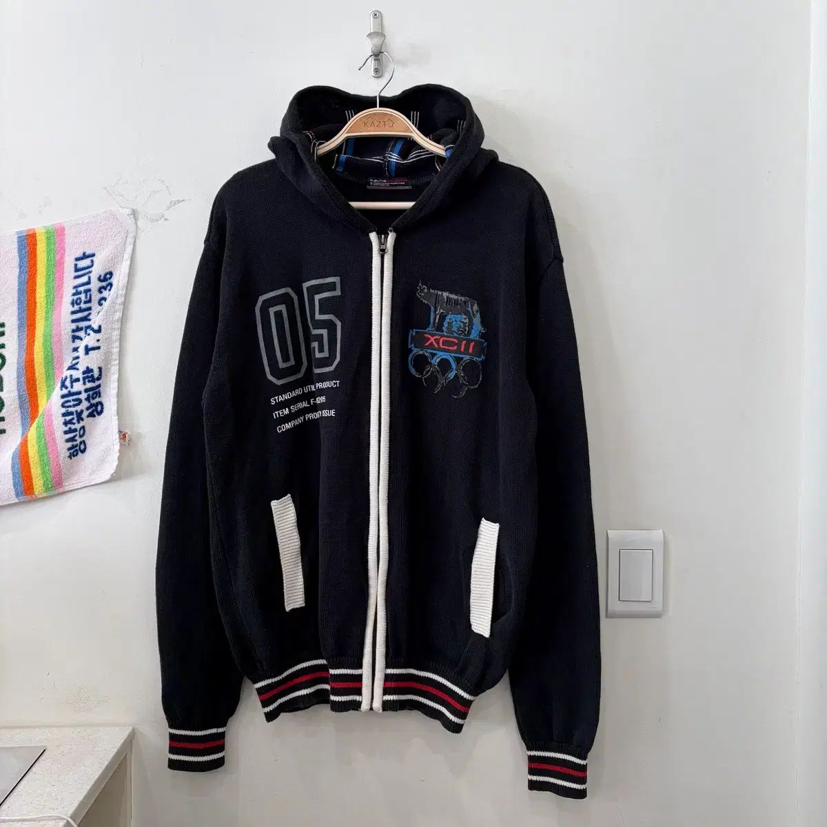 401 FUBU フブ ヴィンテージ ニットジップアップ