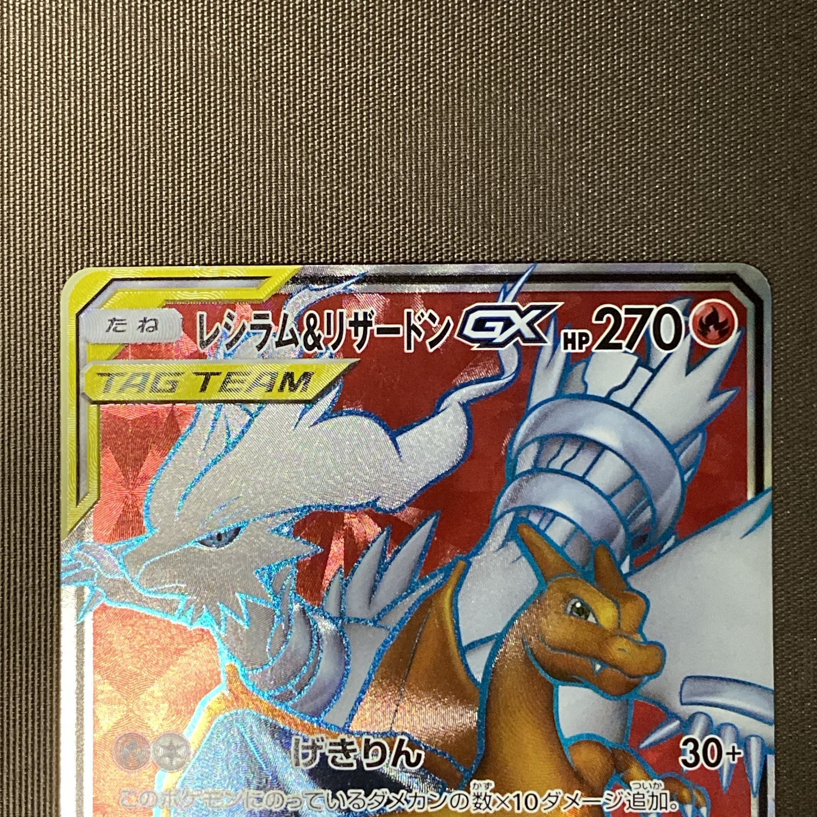 浜館56 1221 ポケモンカード ポケカ レシラム＆リザードンGX SM 10 096 095 SR 品