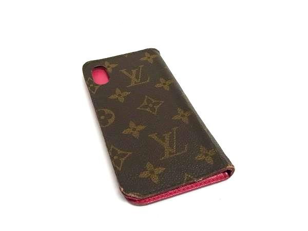LOUIS VUITTON ルイヴィトン M63444 モノグラム フォリオ iPhone X/XS
