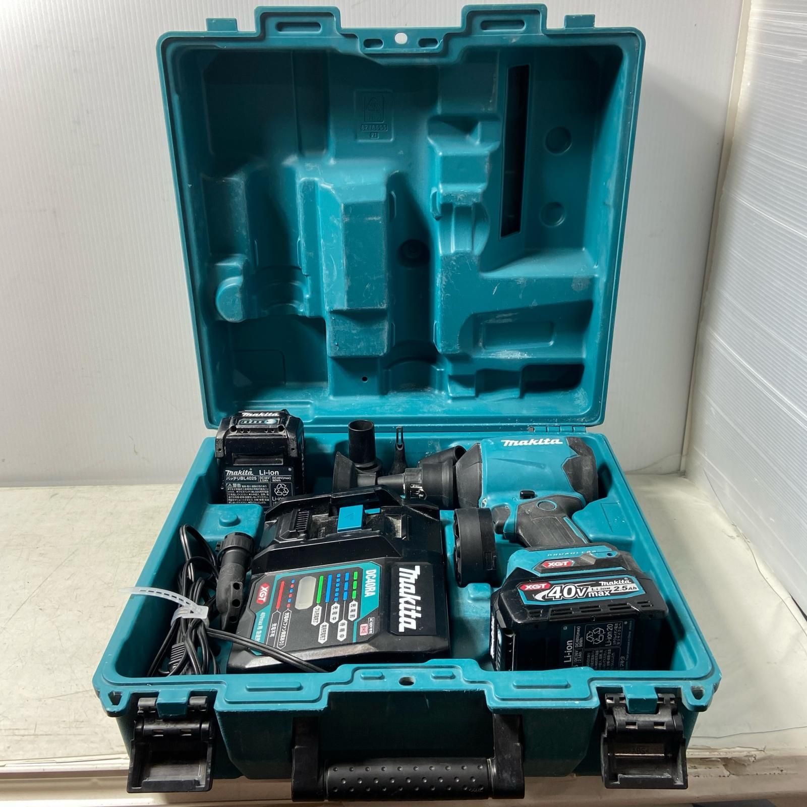 ΦΦMAKITA マキタ 40 v 充電式エアダスター 各種ノズル付き AS 001 G ブルー