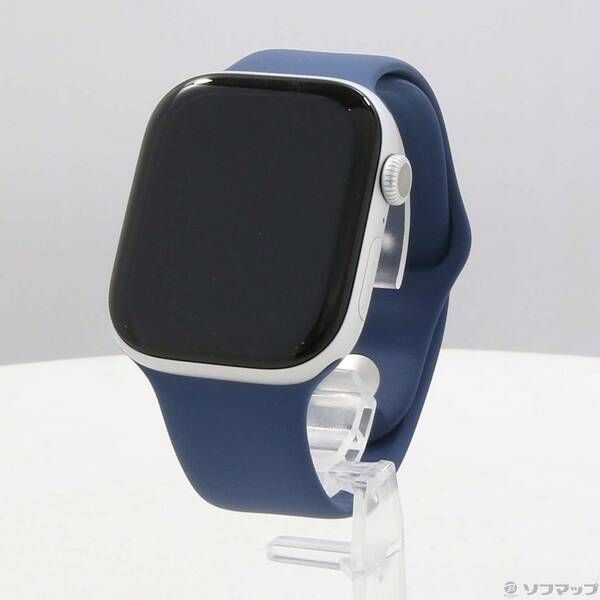 〔展示品〕 Apple Watch Series 10 GPS 46 mm シルバーアルミニウムケース デニムスポーツバンド 344