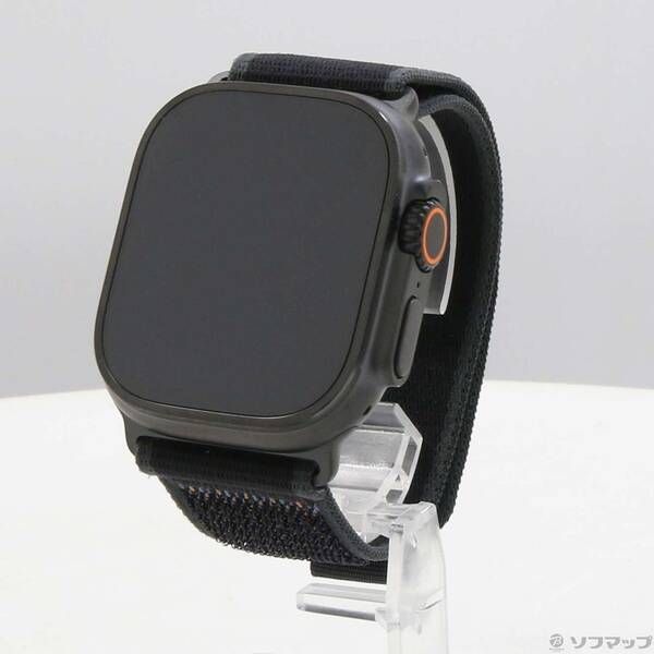 〔展示品〕 Apple Watch Ultra 2 GPS Cellular 49 mm ブラックチタニウムケース ブラックトレイルループ 349