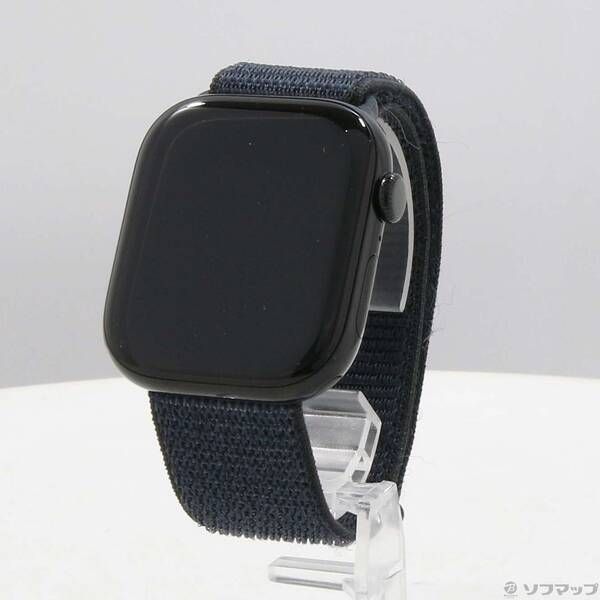 〔展示品〕 Apple Watch Series 10 GPS 46 mm ジェットブラックアルミニウムケース インクスポーツループ 344