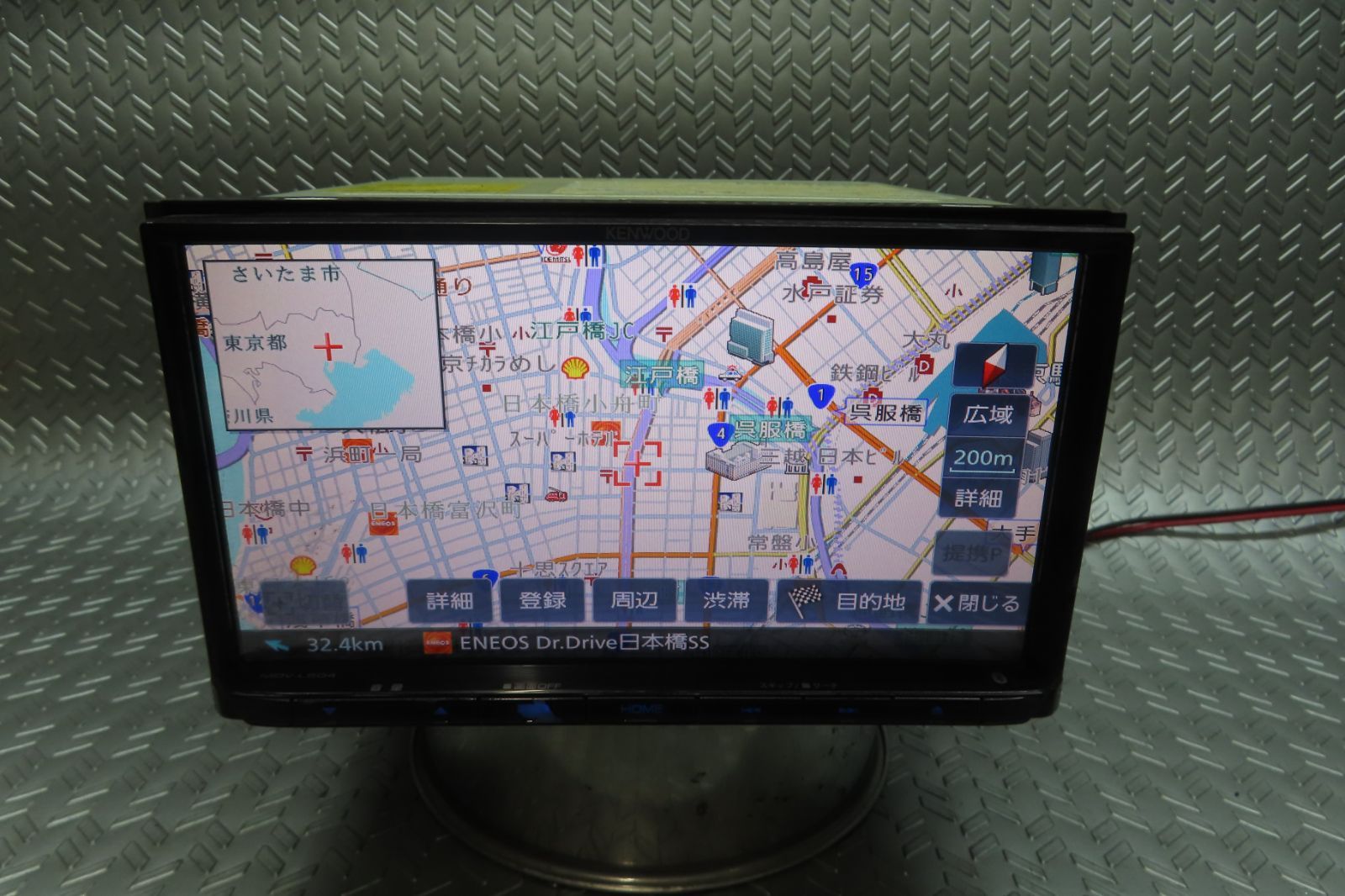 完動品保証付☆W6888/ケンウッド メモリーナビ MDV-L504 TV地