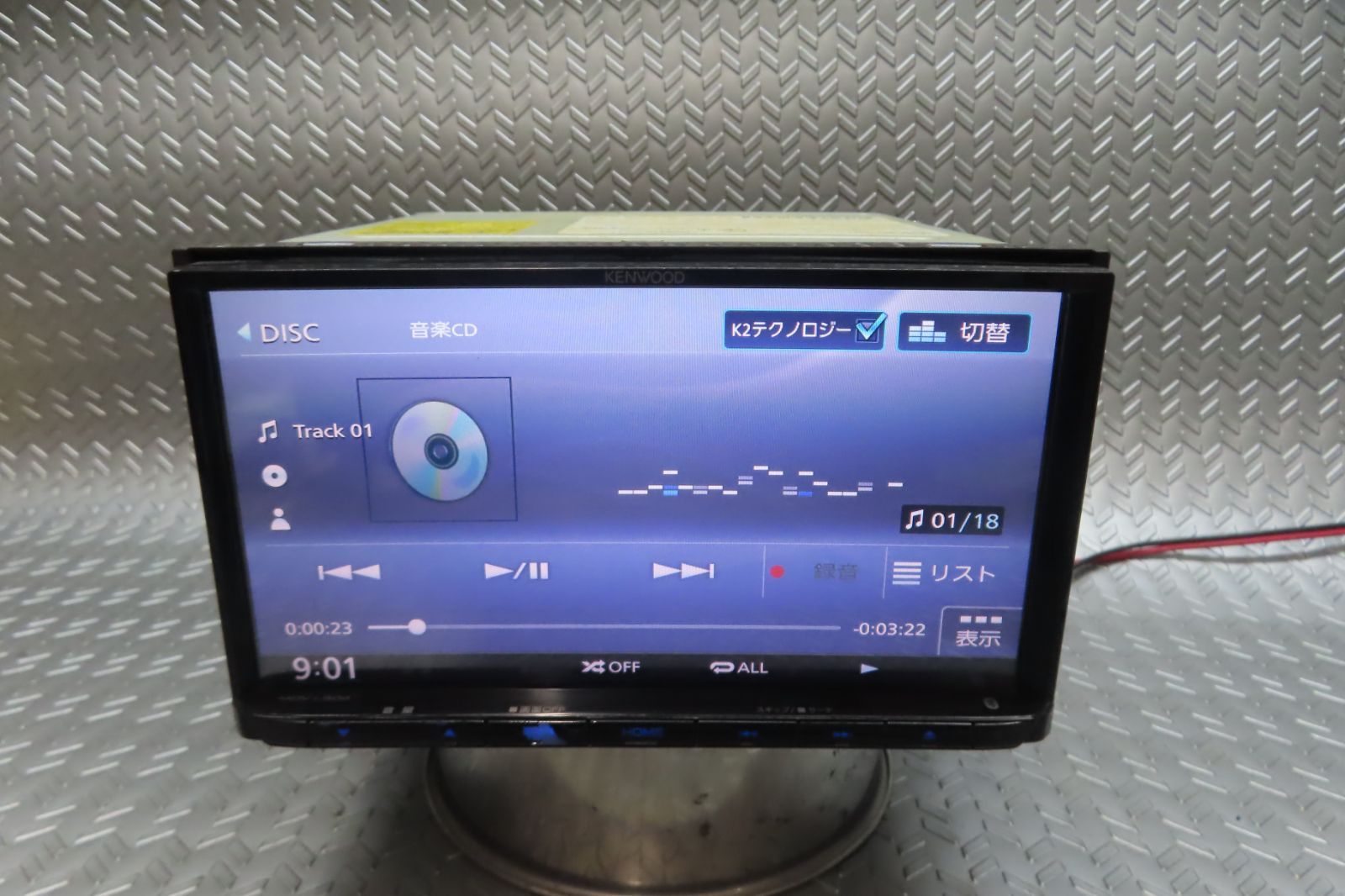 完動品保証付☆W6888/ケンウッド メモリーナビ MDV-L504 TV地