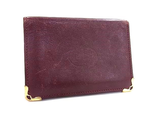 Cartier カルティエ マストライン レザー カードケース カード入れ