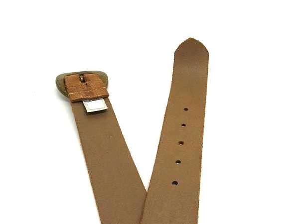 2249【新品級】ドルチェ＆ガッバーナ レザーバンド　D&G DOLCE＆GABBANA ドルチェ&ガッバーナ レザー ゴールド金具 ベルト 表記