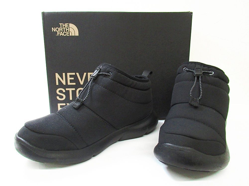THE NORTH FACE ザ ノースフェイス Nuptse Lifty Mini WP ヌプシリフティ ミニ ショートブーツ 靴 26㎝ メンズ ブラック 黒 ナイロン製 き 質屋 かんてい局 B 25-2845