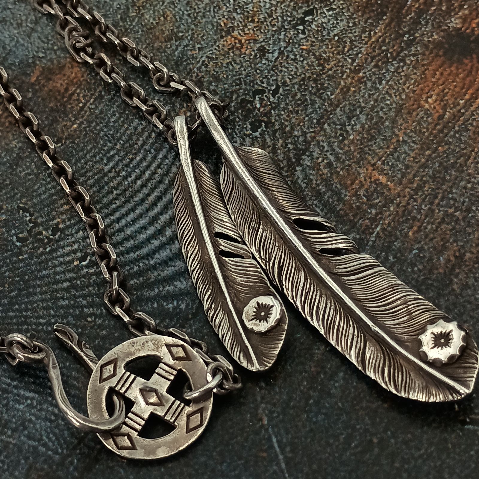 Arizona Freedom アリゾナフリーダム 2連フェザー ネックレス メンズ