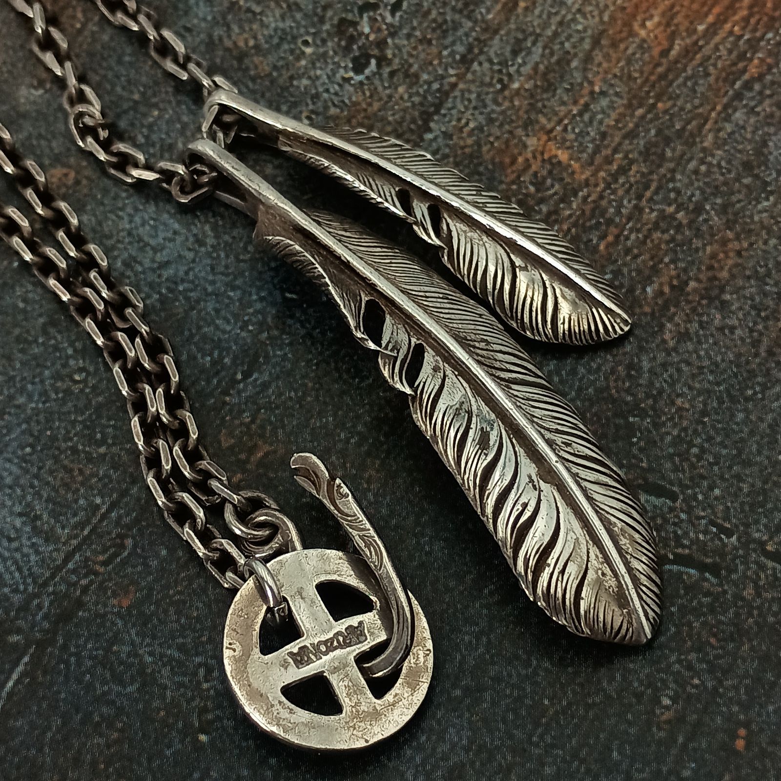 Arizona Freedom アリゾナフリーダム 2連フェザー ネックレス メンズ