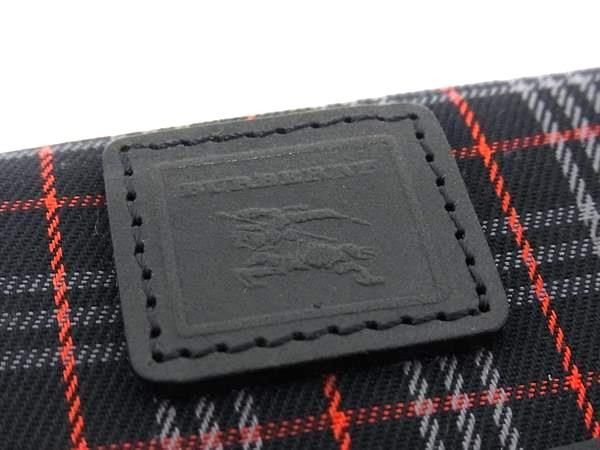□美品□ BURBERRY バーバリー ノバチェック キャンバス×レザー 6連