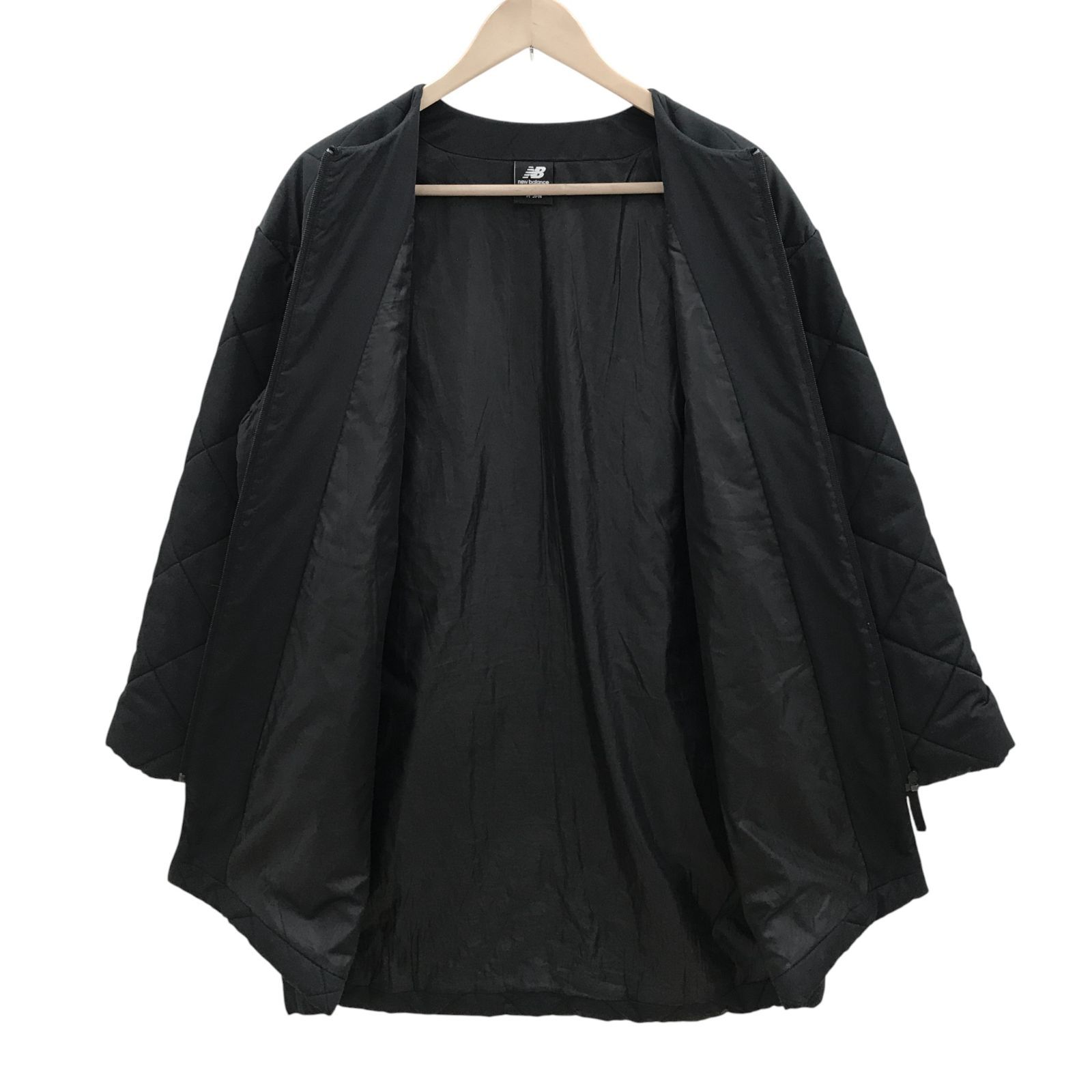 ZK21【美品】NB NEW BALANCE キルティングジャケット ノーカラー