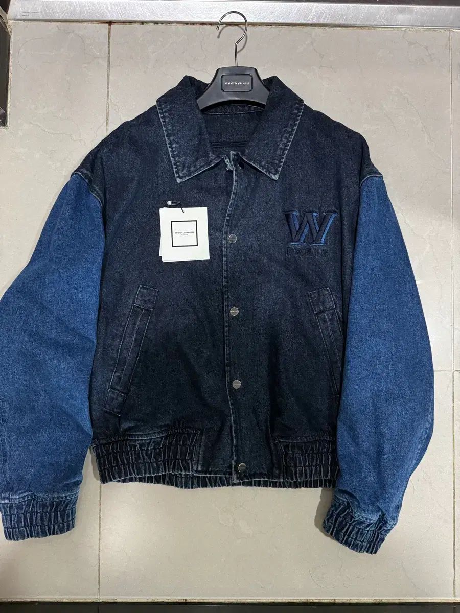 ほぼ ウーヨンミ デニム スタジャン ジャケット