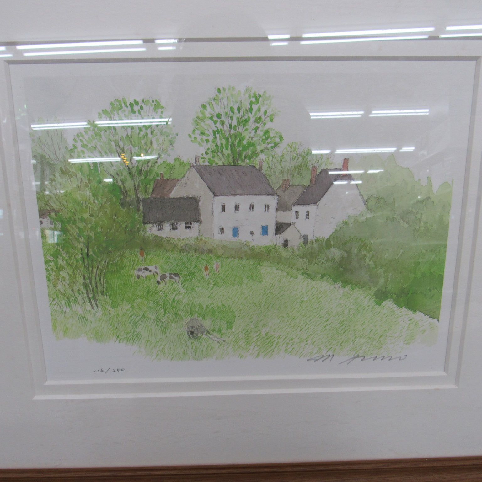 安野 光雅 【ベルギー/アルデンヌ地方の農家】 216of250 ジクレー 絵画