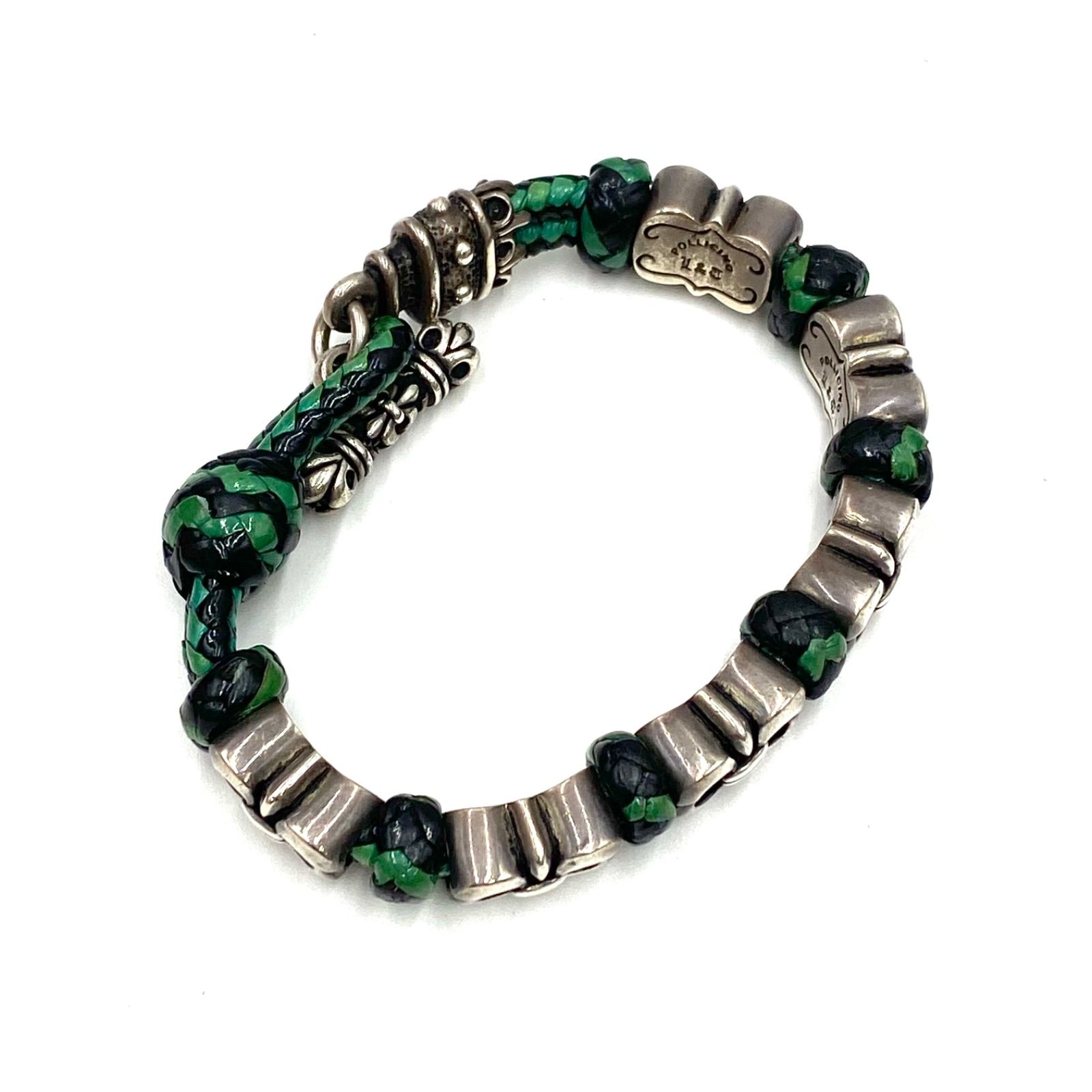  ギャランティ付き AND レザーズアンドトレジャーズ Beyond cool ビヨンドクール ブレスレット バングル シルバー925 メンズ バイカー ブレスレット アクセサリー