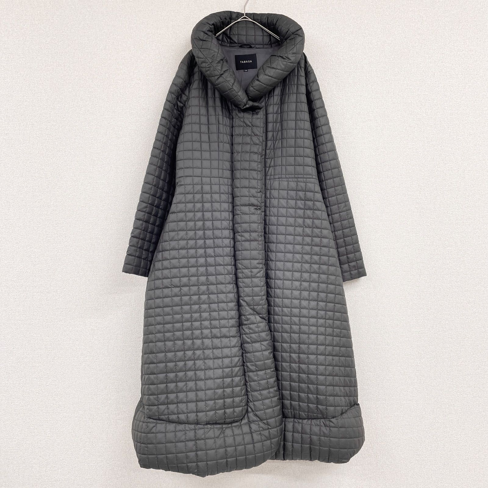 ◎TABASA タバサ ロングコート フレア キルティング ポリエステル 中綿 