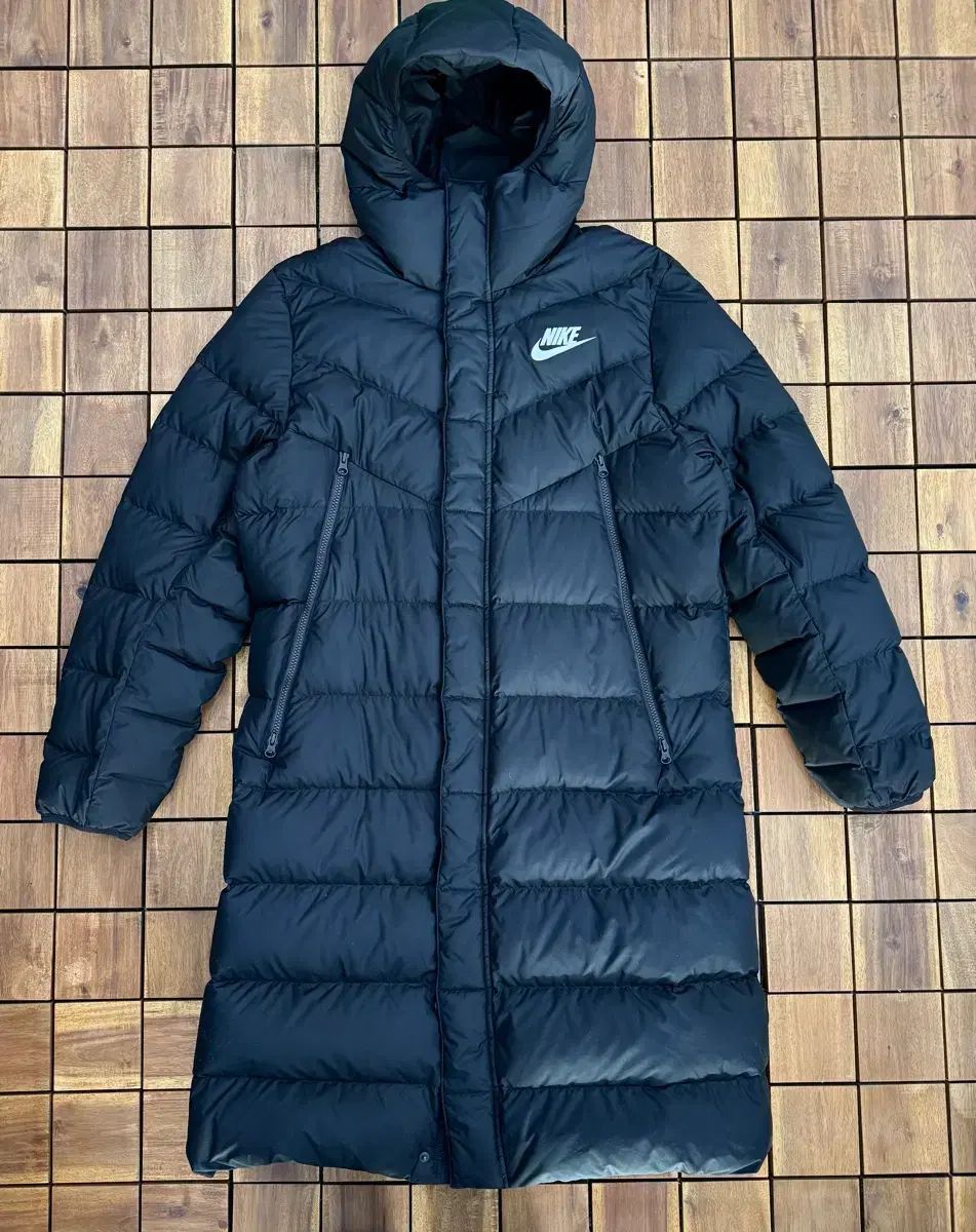 ナイキ ダウンジャケット ロング丈 ブラック M