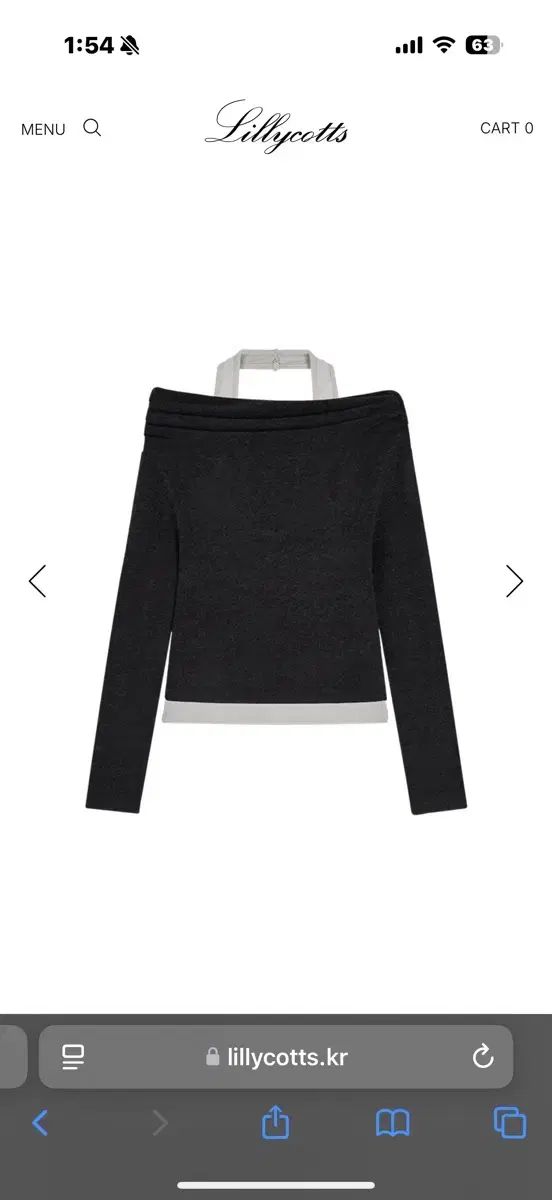 リリーコーツ レイヤード ホルター Tシャツ