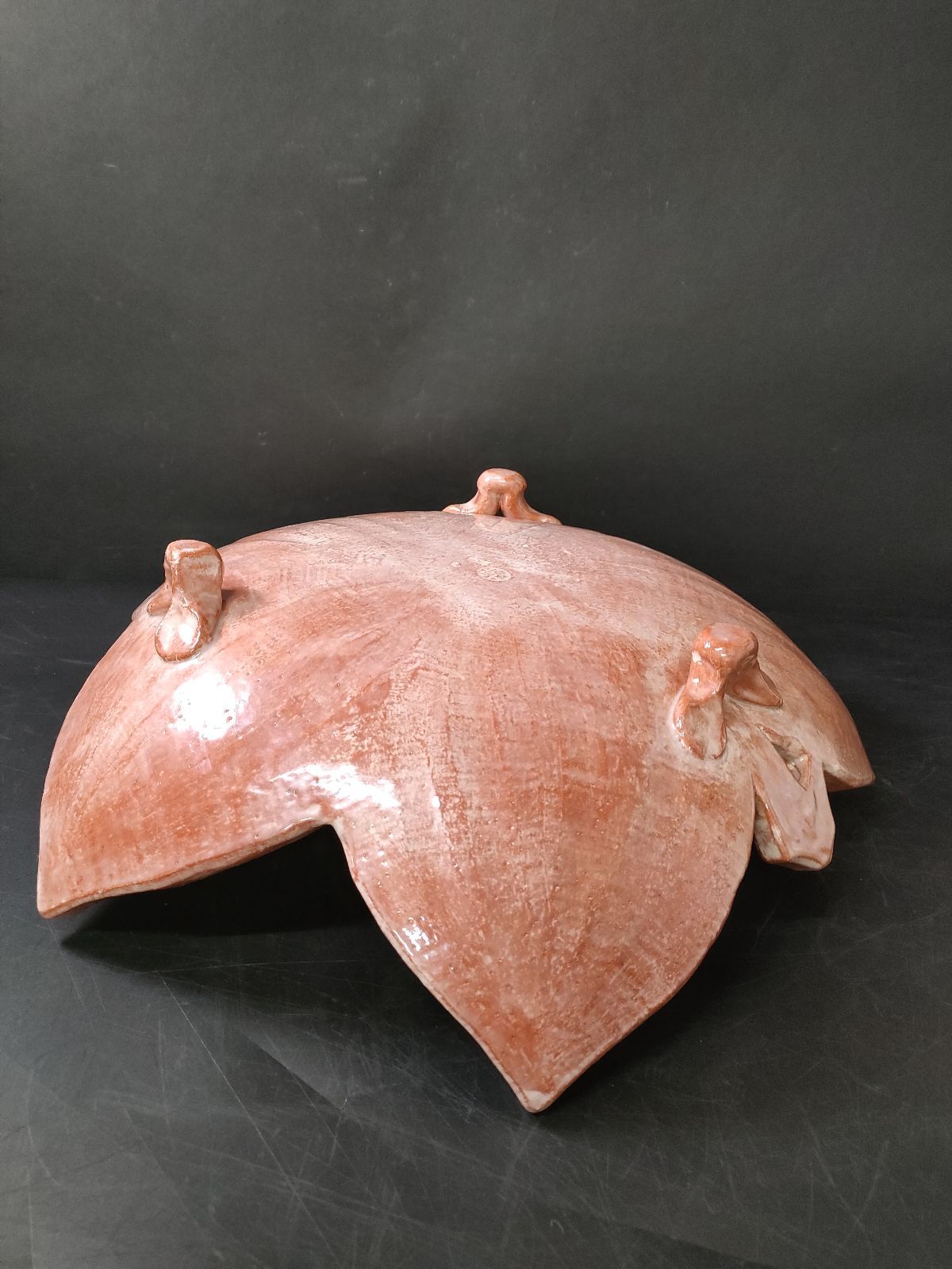 作 楽楓桜散らし三足大皿