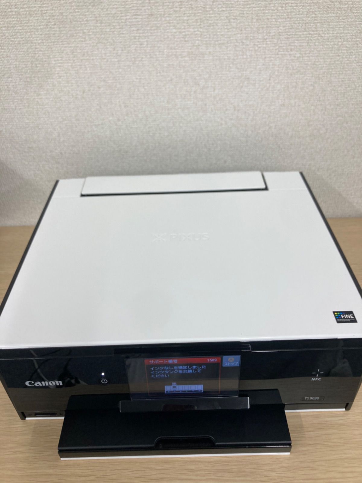 ÷ ５ 通電 Wi-Fi接続の動作ok インク切れ キャノン Canon プリンター TS 9030 カード無し 電化製品 2