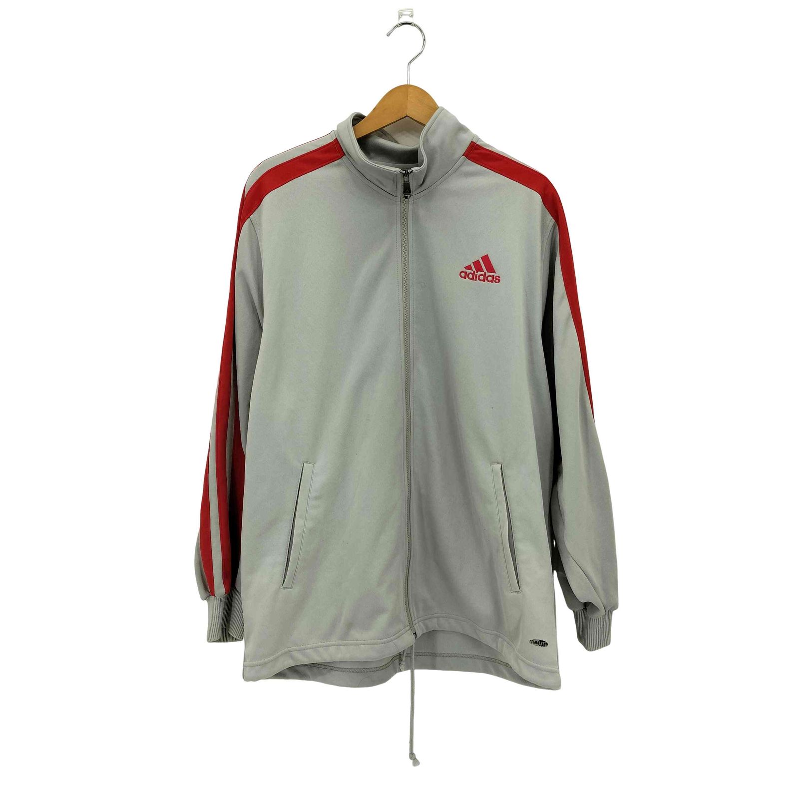 【最高カラー/00s】アディダス　刺繍ロゴ入　トラックジャケット　O アディダス adidas 00s 万国旗タグ ロゴ刺繍 トラックジャケット