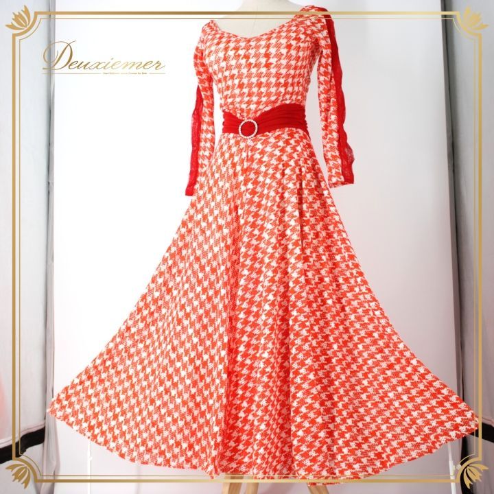 社交ダンス 衣装 スタンダード ドレス ワンピース レッスンウェア