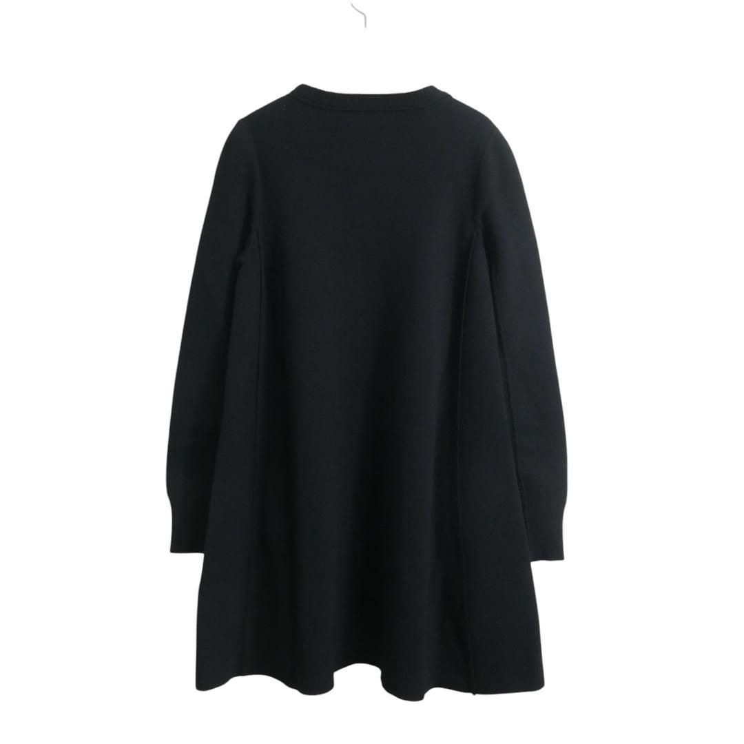 Drawer ドゥロワー黒 フレア袖 ニット七分袖　未使用 Drawer ドゥロワー黒 フレア袖 ニット七分袖 未使用