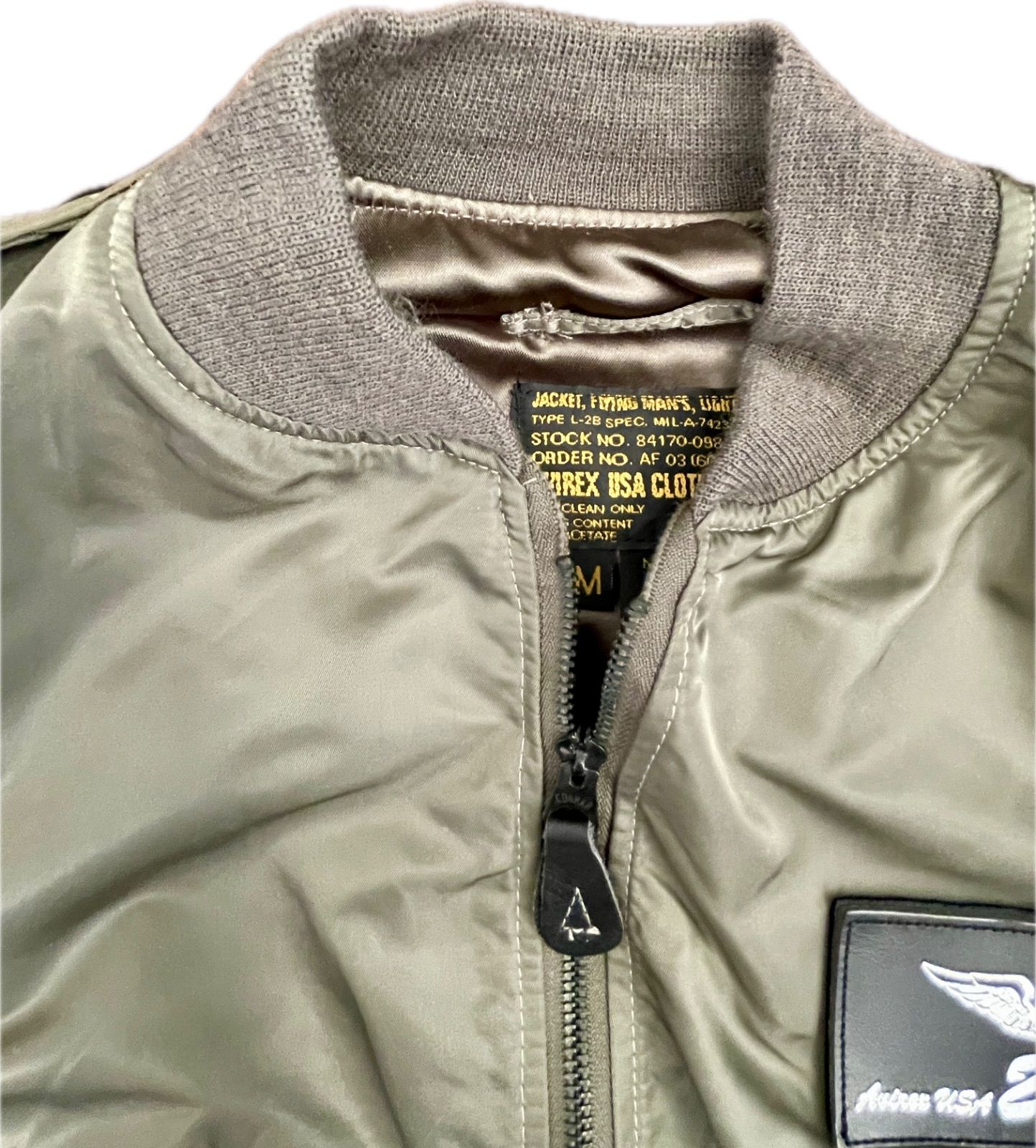希少✨25thモデル✨AVIREX L-2B フライトジャケット USA製 M 美品 希少✨25thモデル✨25周年モデル AVIREX アヴィレックス L-2B