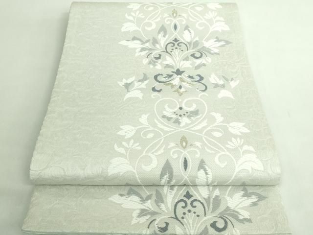 平和屋着物○極上 六通柄袋帯 唐織 花唐草 金糸 逸品 DZAB2391kh6