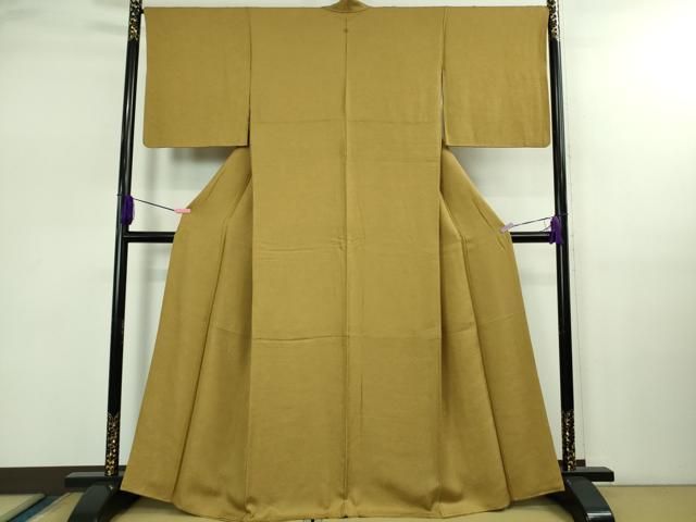 平和屋着物○極上 色無地 草花地紋 桑染色 逸品 DZAB2510kh6 - メルカリ