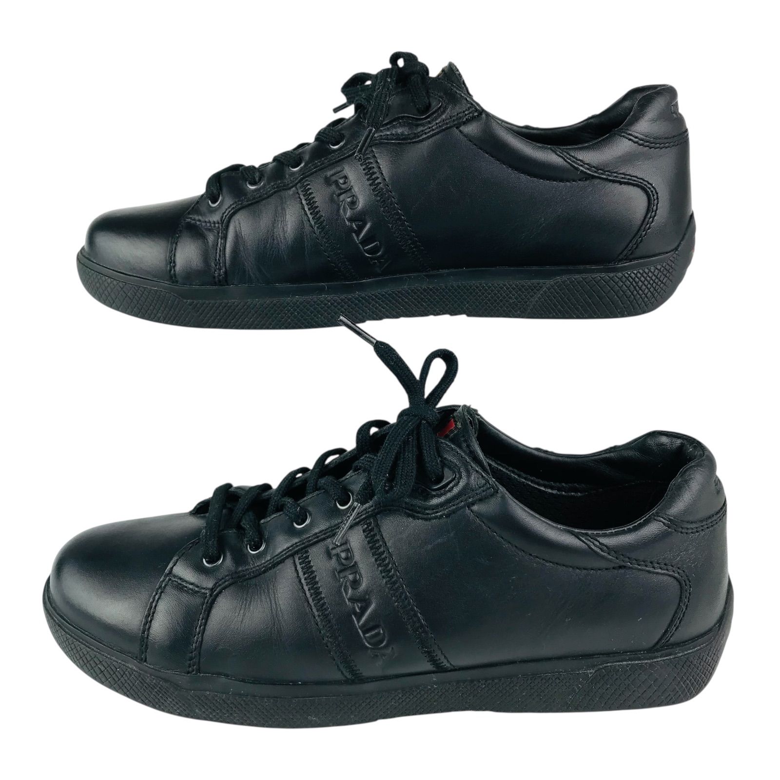 美品☆PRADA SPORT・プラダスポーツ・レディース レザー エンボス加工
