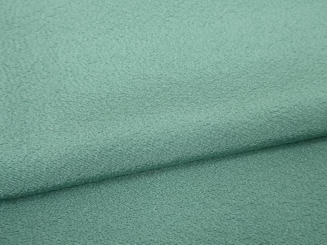 平和屋着物○極上 色無地 本草木染 白群色 反端付き 逸品 未使用