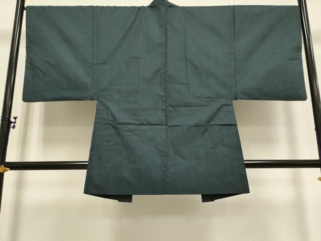 平和屋着物□極上 男性 本場大島紬 アンサンブル 長羽織 100亀甲 総